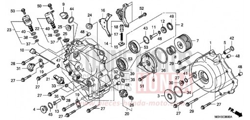 RIGHT CRANKCASE COVER NSA700A8 de 2008